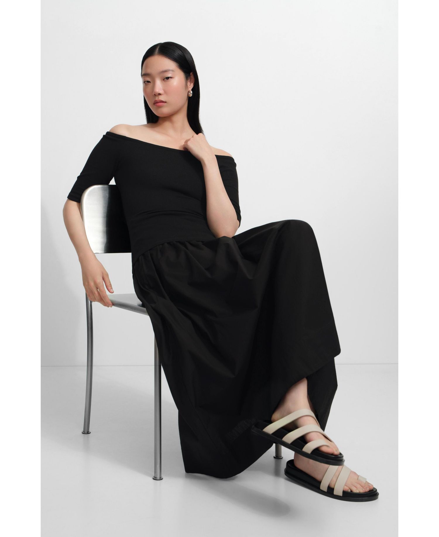 Women's Throop Flowy Cotton Maxi Skirt with Pockets