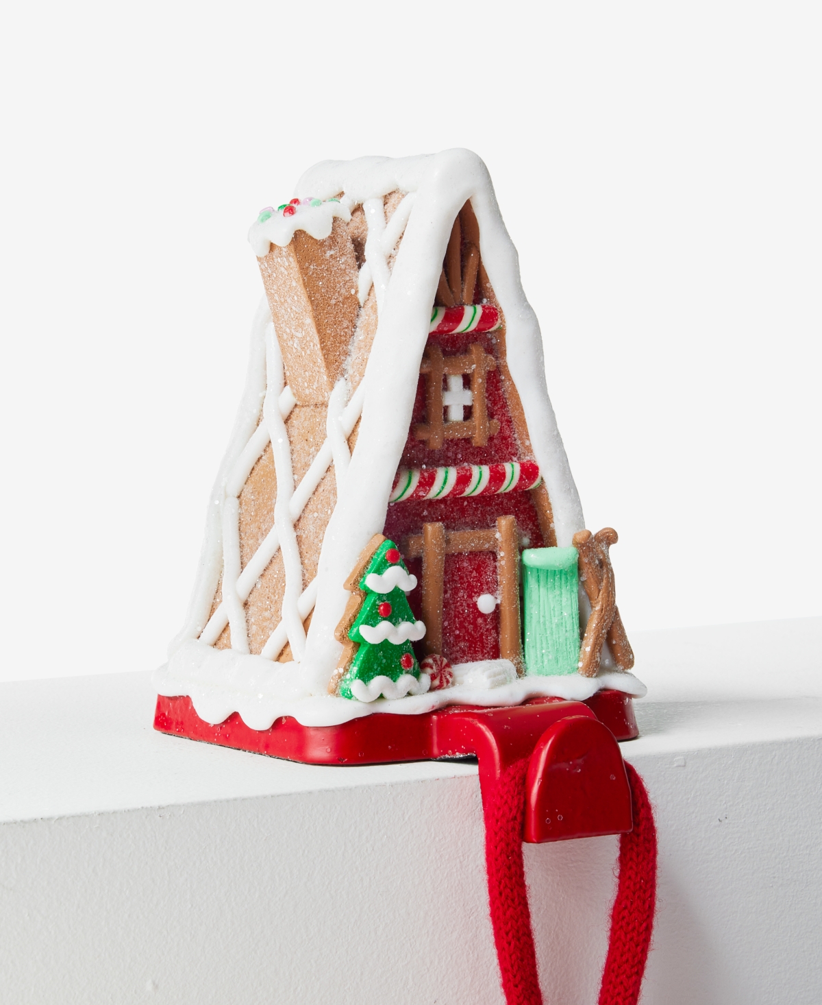 Holiday Lane Christmas Cheer White & Red Ski Home Stocking Holder, Exclusively at Macy's