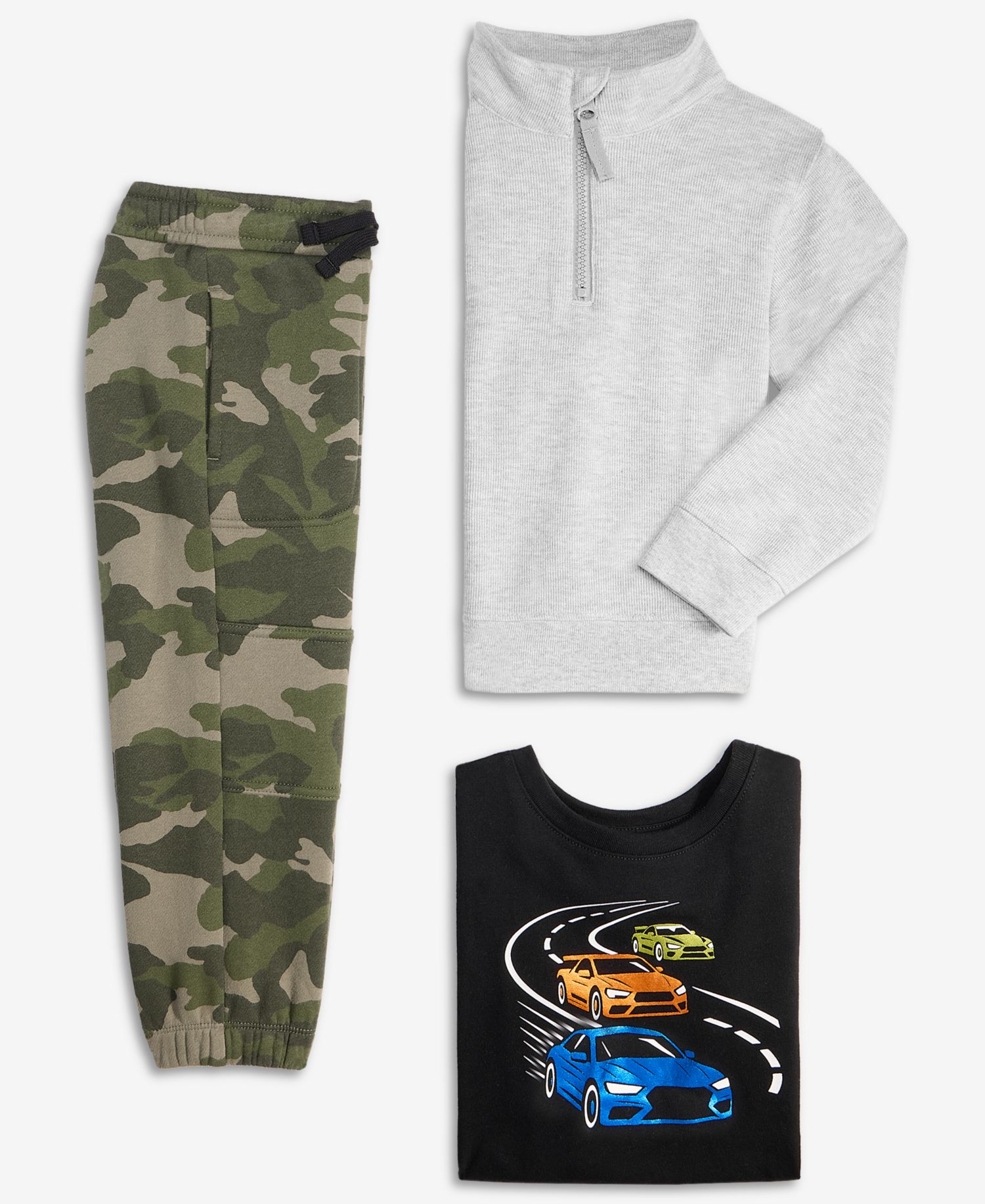 Toddler Boys' 12M-5T Camo-Print Fleece Jogger Pants