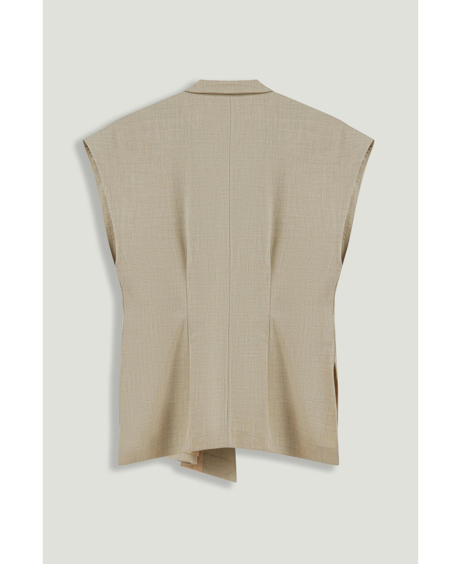 Women's Belted Double-Breasted Vest