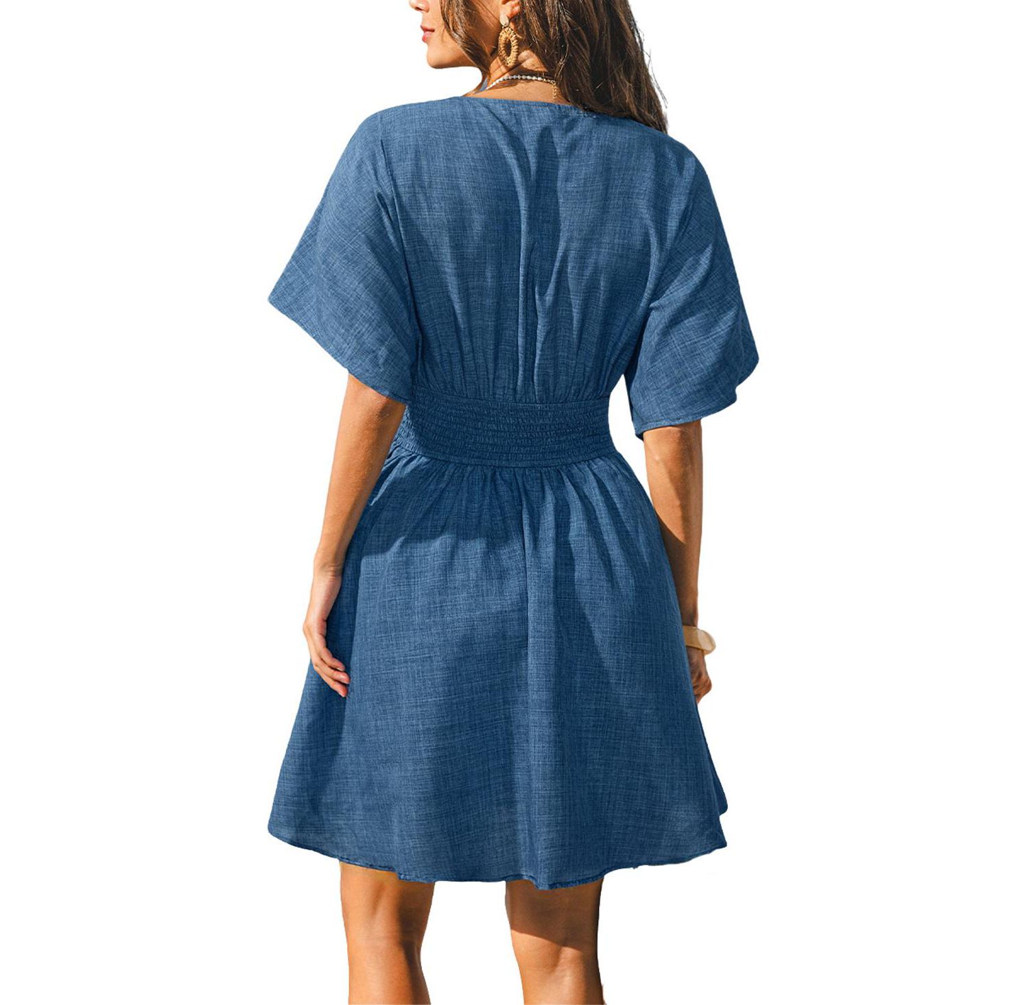 Women's Striped Mini Beach Dress