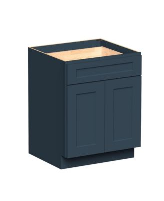 27" W Standard Base Cabinet, Ready to Assemble Kitchen Cabinet with Solid Wood Frame, Soft-Close Slides and Hinges