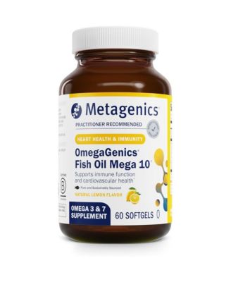 OmegaGenics Mega 10 Omega Supplement with Omega 7, 330 Milligram EPA and 170 Milligram DHA for Heart Health and No  60 Softgels