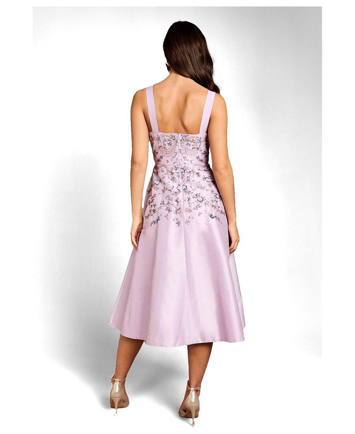 Coast Women's Embellished Square-Neck Midi Dress view 3 — MAYCSS fashion products