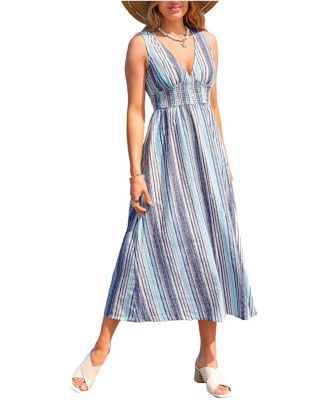 Women's Honey Air Striped Maxi Beach Dress