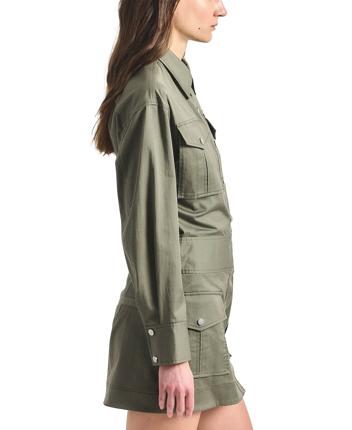 Derek Lam 10 Crosby Women's Brady Long-Sleeve Utility Mini Dress view 2 — MAYCSS fashion products