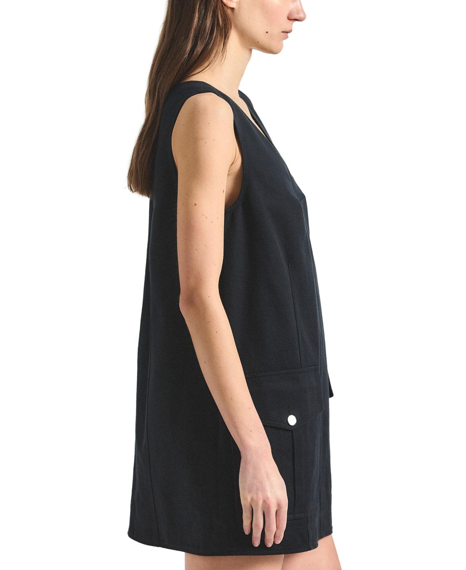 Women's Xander Washed Cotton Twill Trapeze Dress