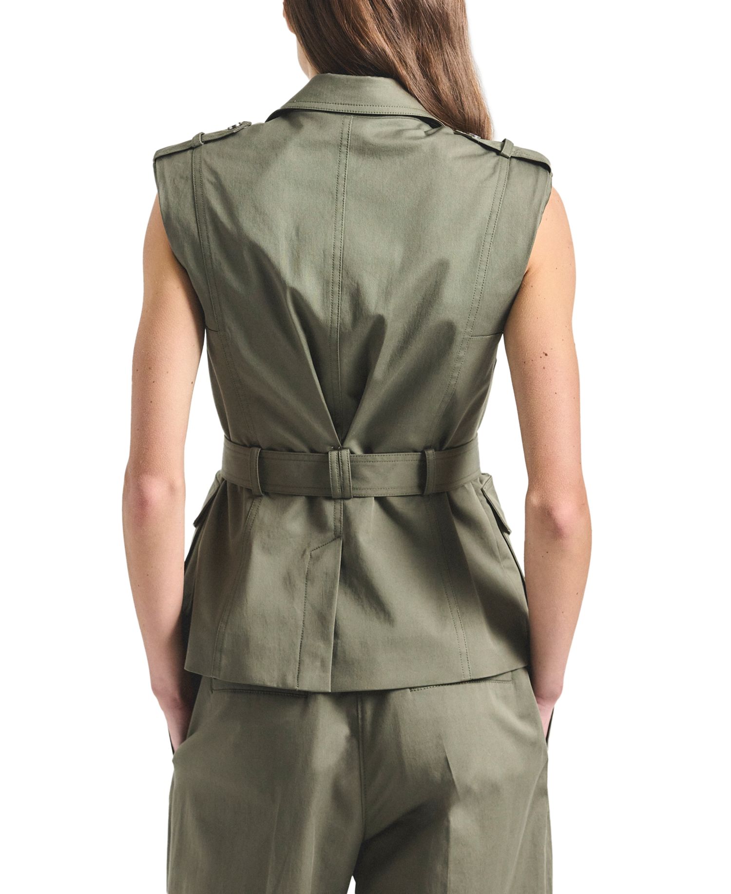 Women's Scottie Belted Vest Jacket
