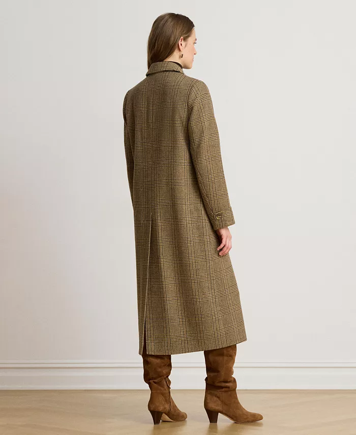 Women's Collared Wool Walker Coat - thumbnail 3