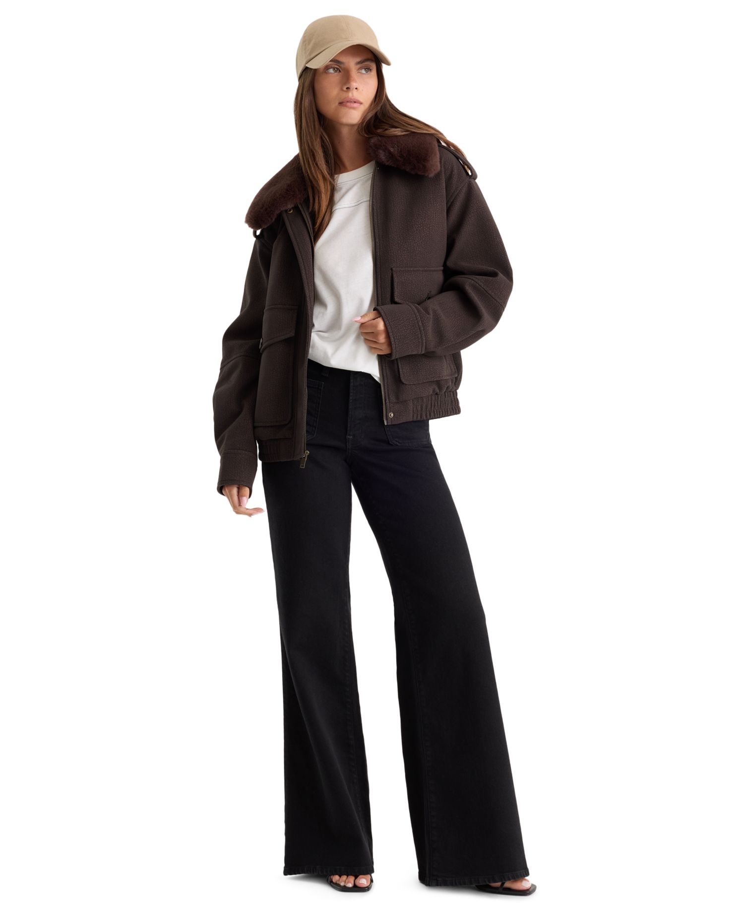 Women's Good Waist High-Rise Wide Palazzo Jeans