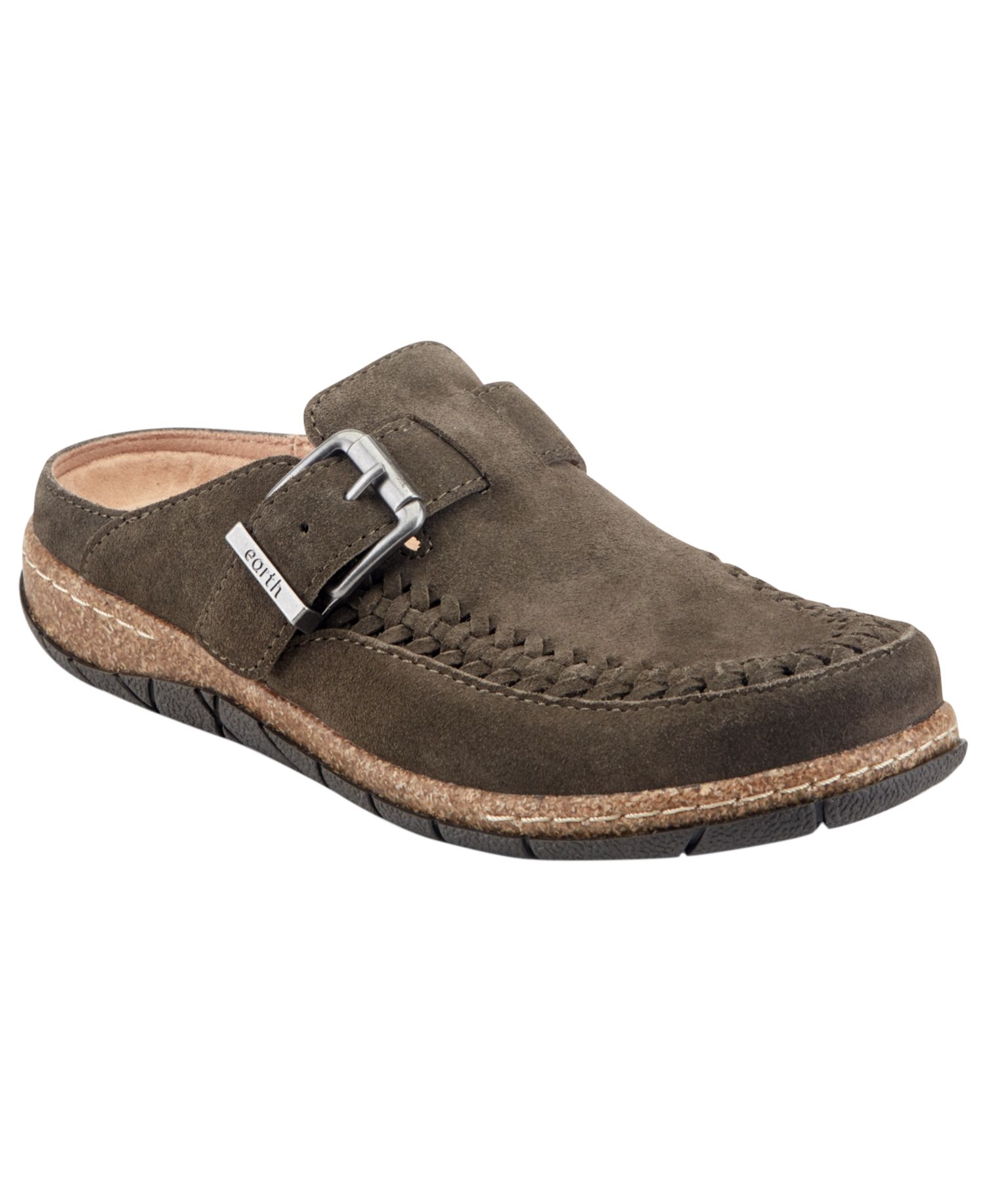 Women's Eileen Woven Suede Footbed Clogs