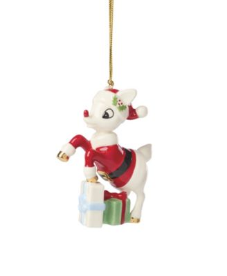 Rudolph in a Santa Suit Ornament
