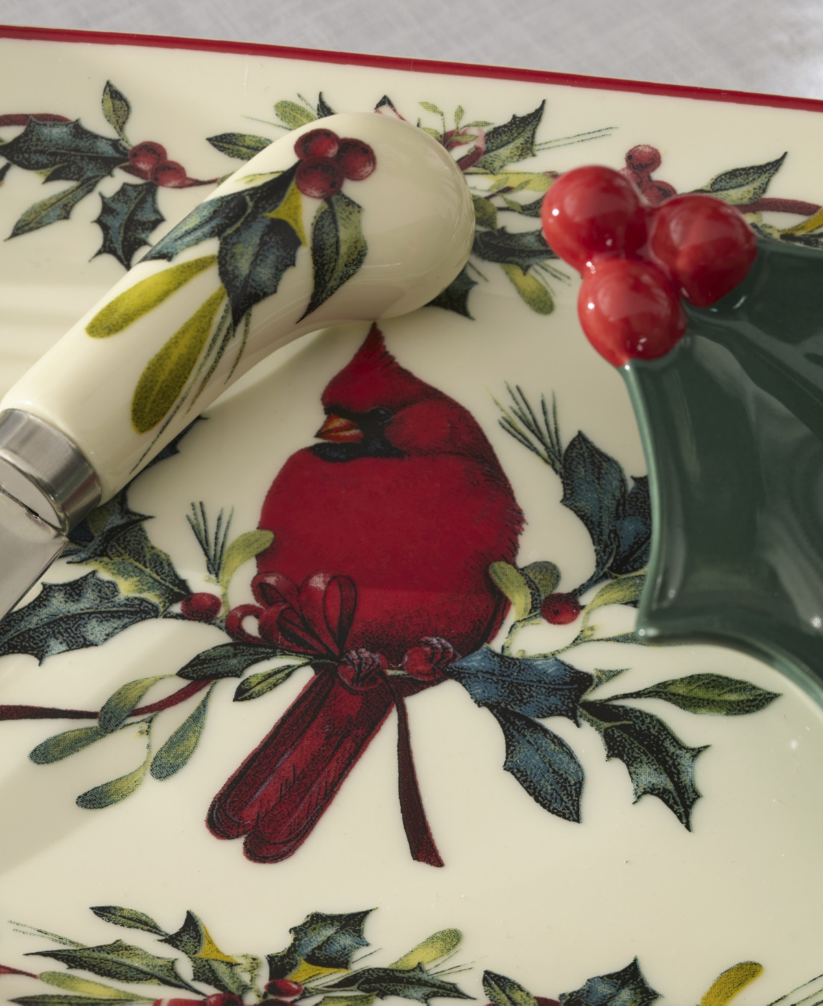 Lenox Winter Greetings 3-Piece Tray and Spreader Set