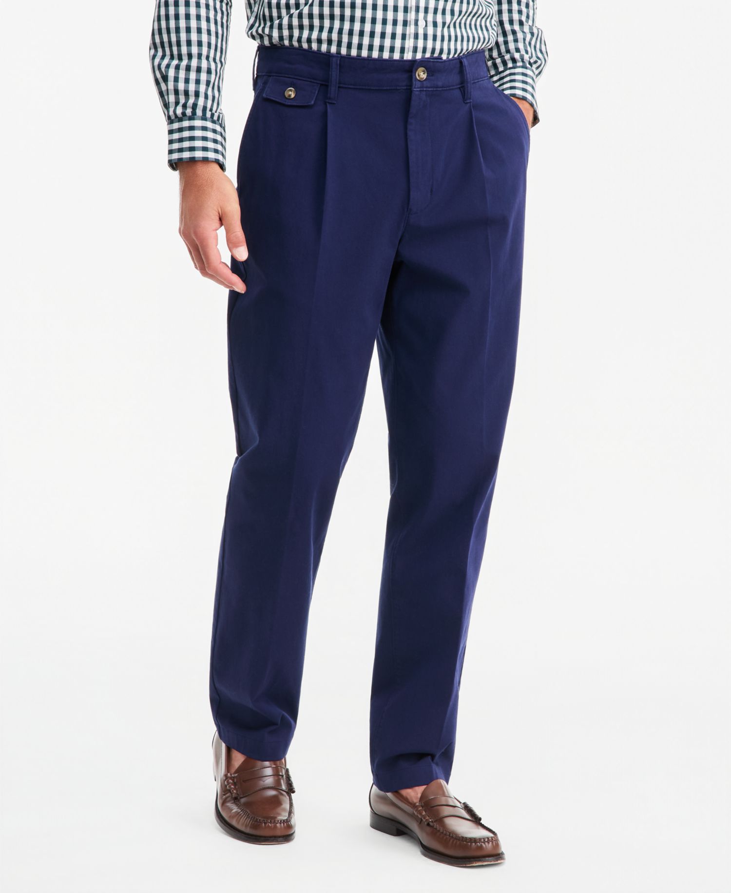 Men's Relaxed-Fit Pleated Chinos, Macy's Exclusive