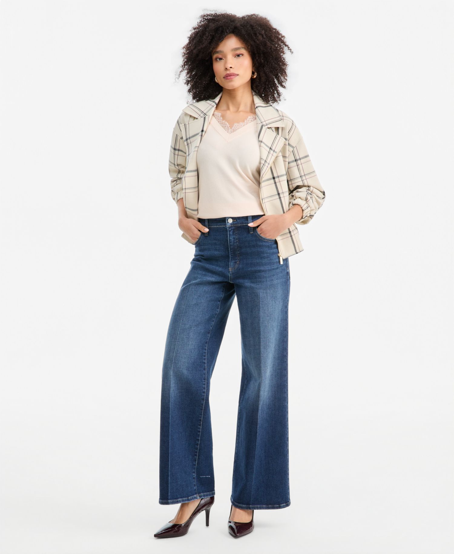 Women's High-Rise Wide-Leg Jeans