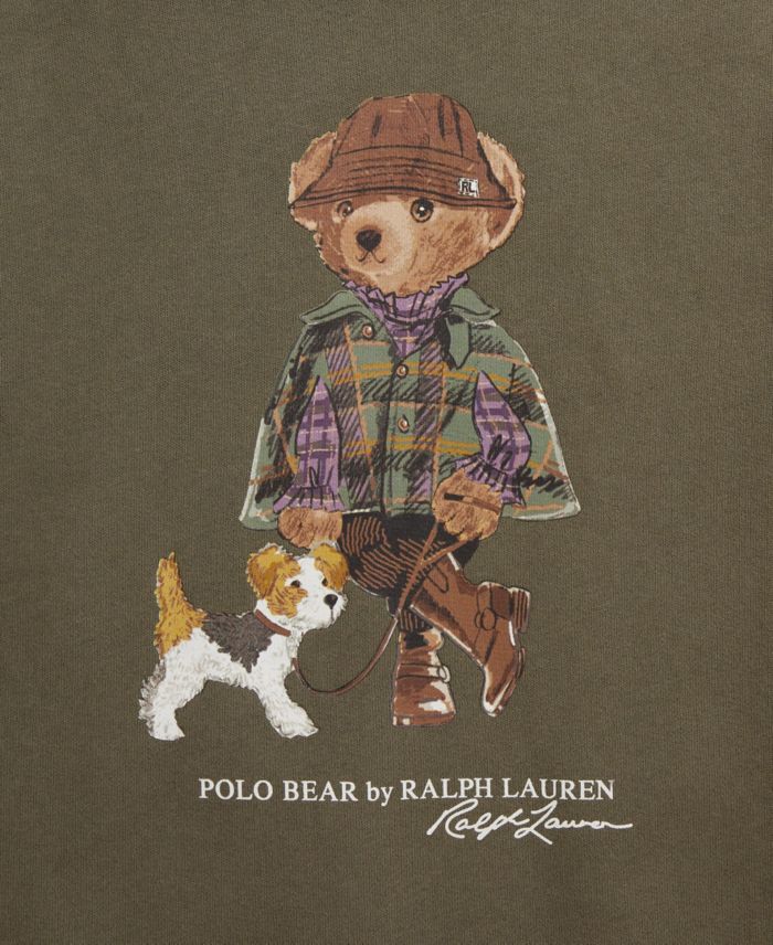 Polo Ralph Lauren Girls 7 16 Polo Bear Long Sleeve Sweatshirt