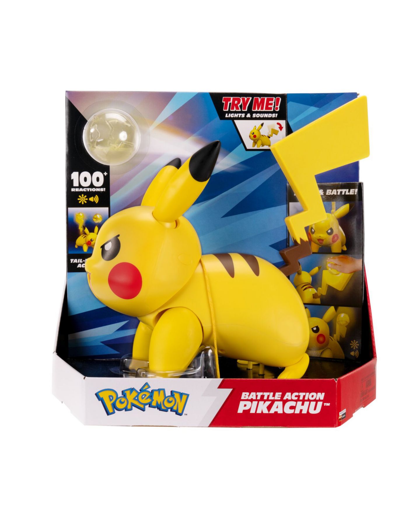 Детская фигурка Pokemon Pikachu Electro Ball Electronic Action Figure with Accessories — фото 3