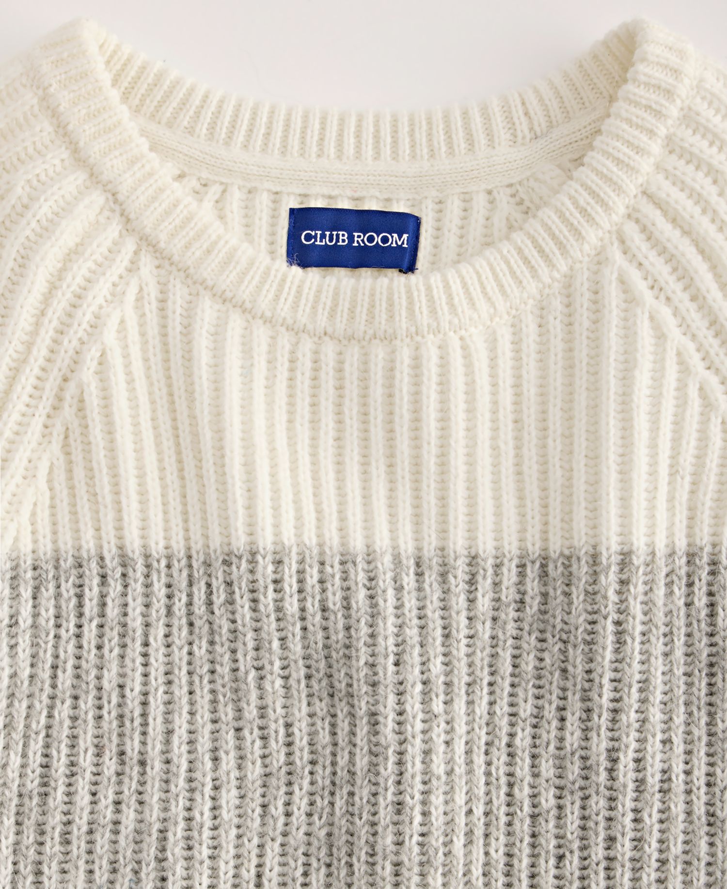 Men's Premium Blocked Chunky Crewneck Sweater, Macy's Exclusive