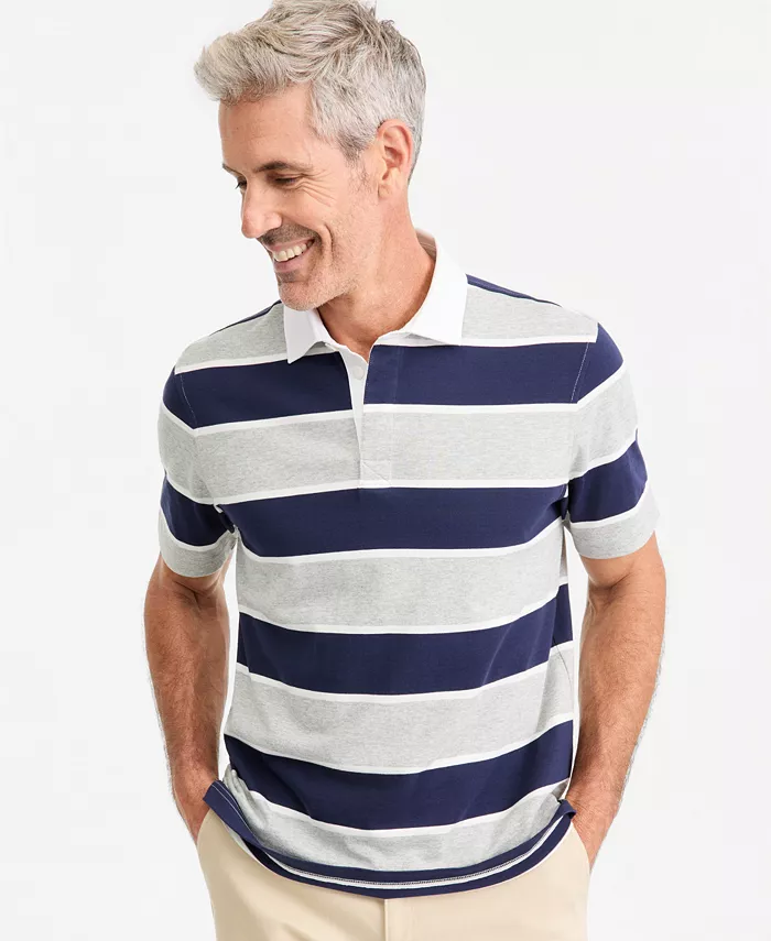 Men's Stripe Short-Sleeve Rugby Shirt - thumbnail 5