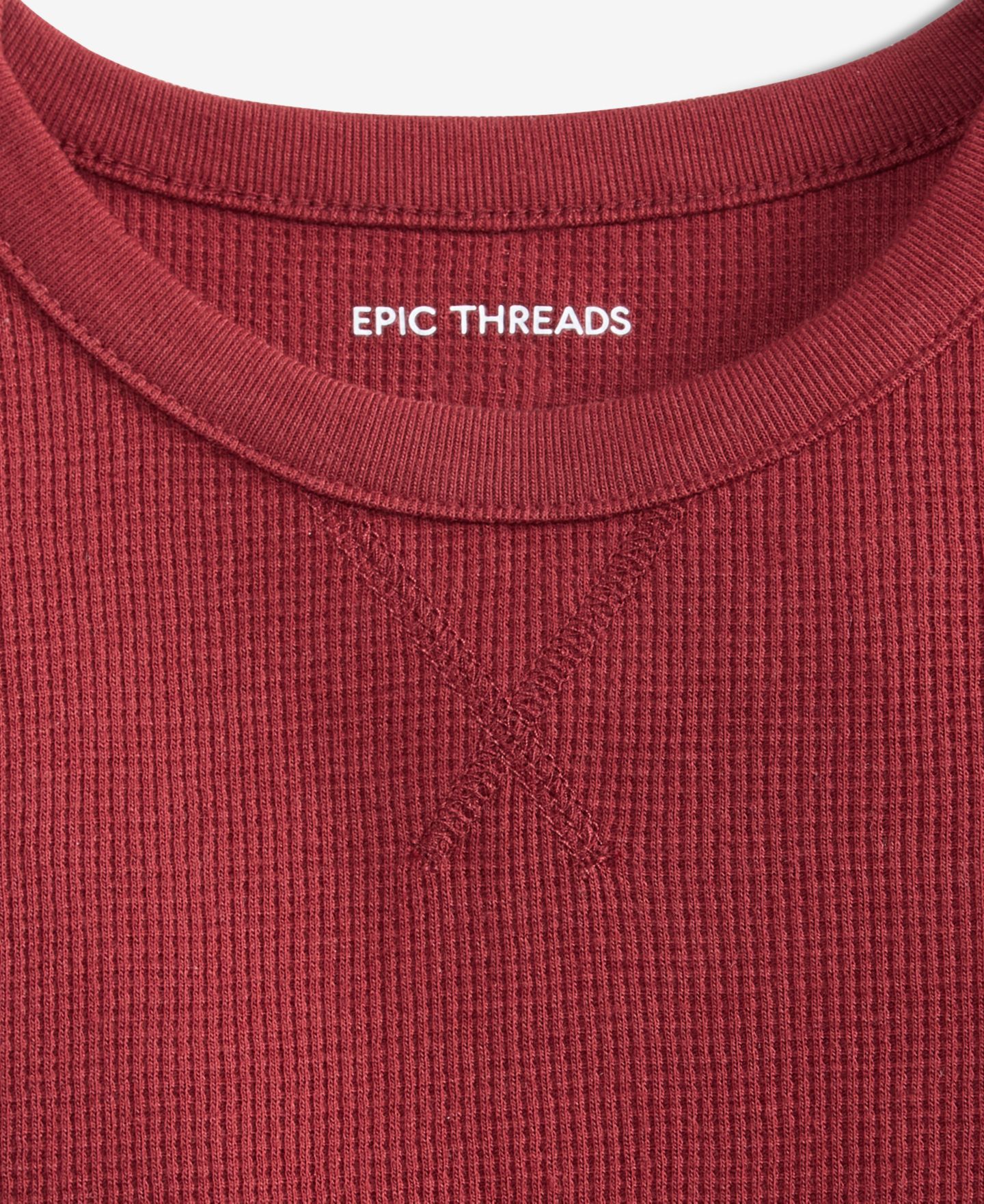 Детская однотонная термофутболка Epic Threads с длинным рукавом, мальчики 12M-5T, цвет: Chinese Apple — фото 3