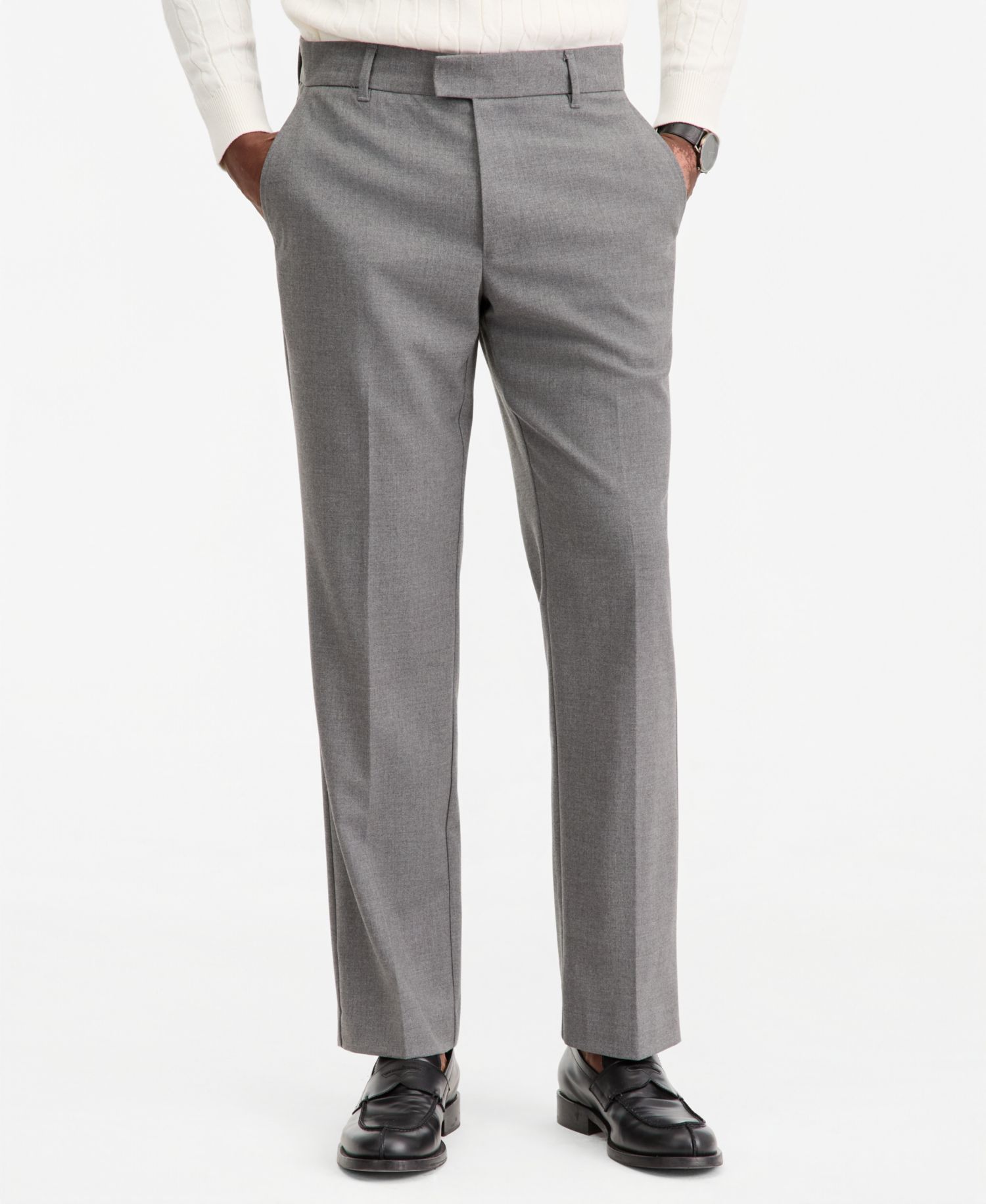 Men's Wool-Blend Flat-Front Pants, Macy's Exclusive