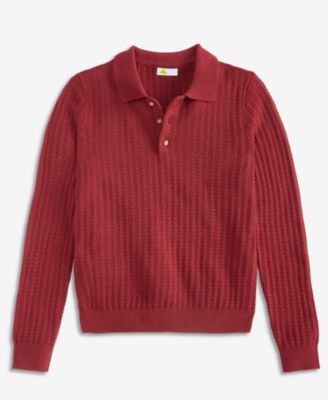 Toddler Boys' 12M-5T Long-Sleeve Polo Sweater