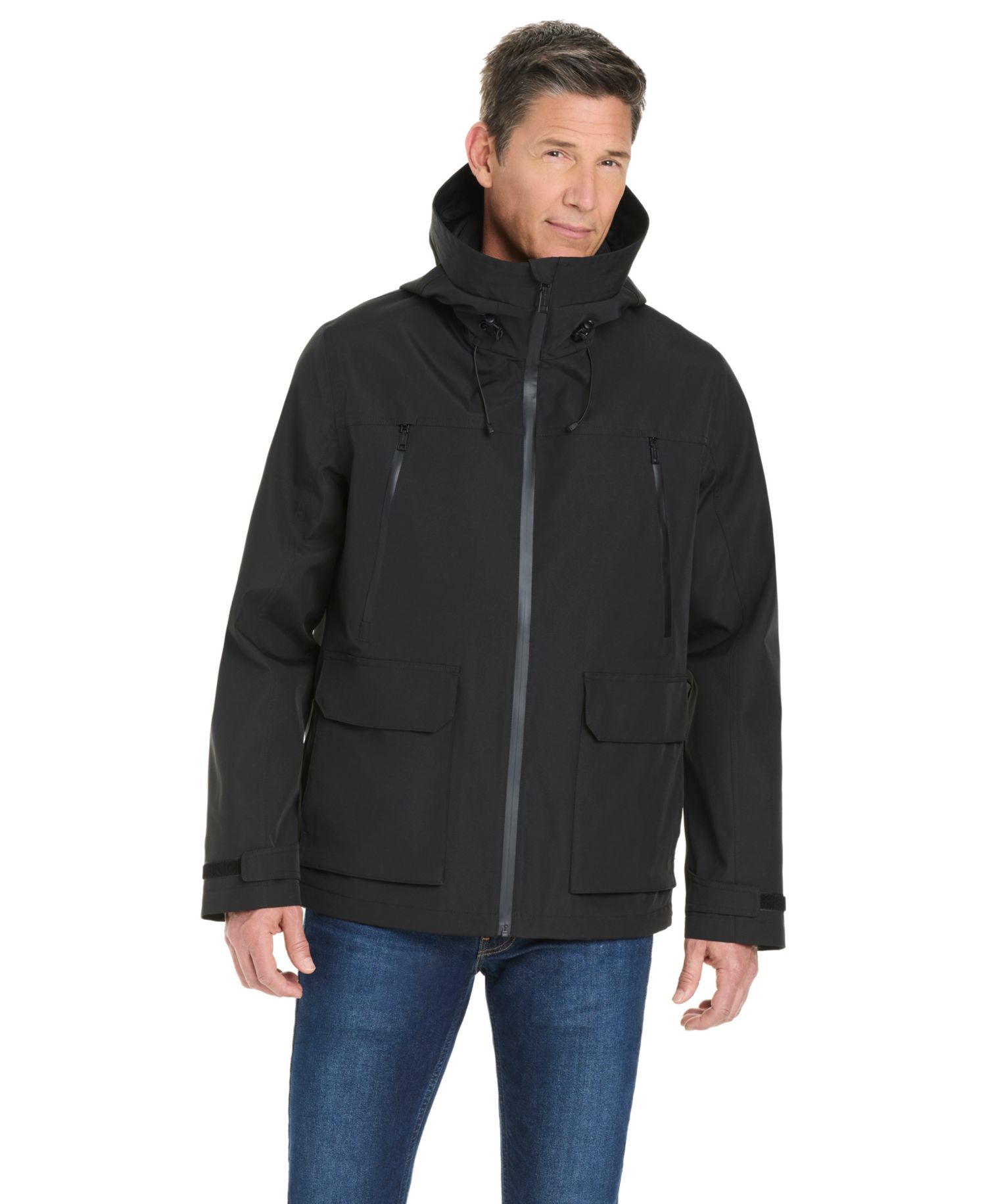 Men's Short Rain Parka Jacket