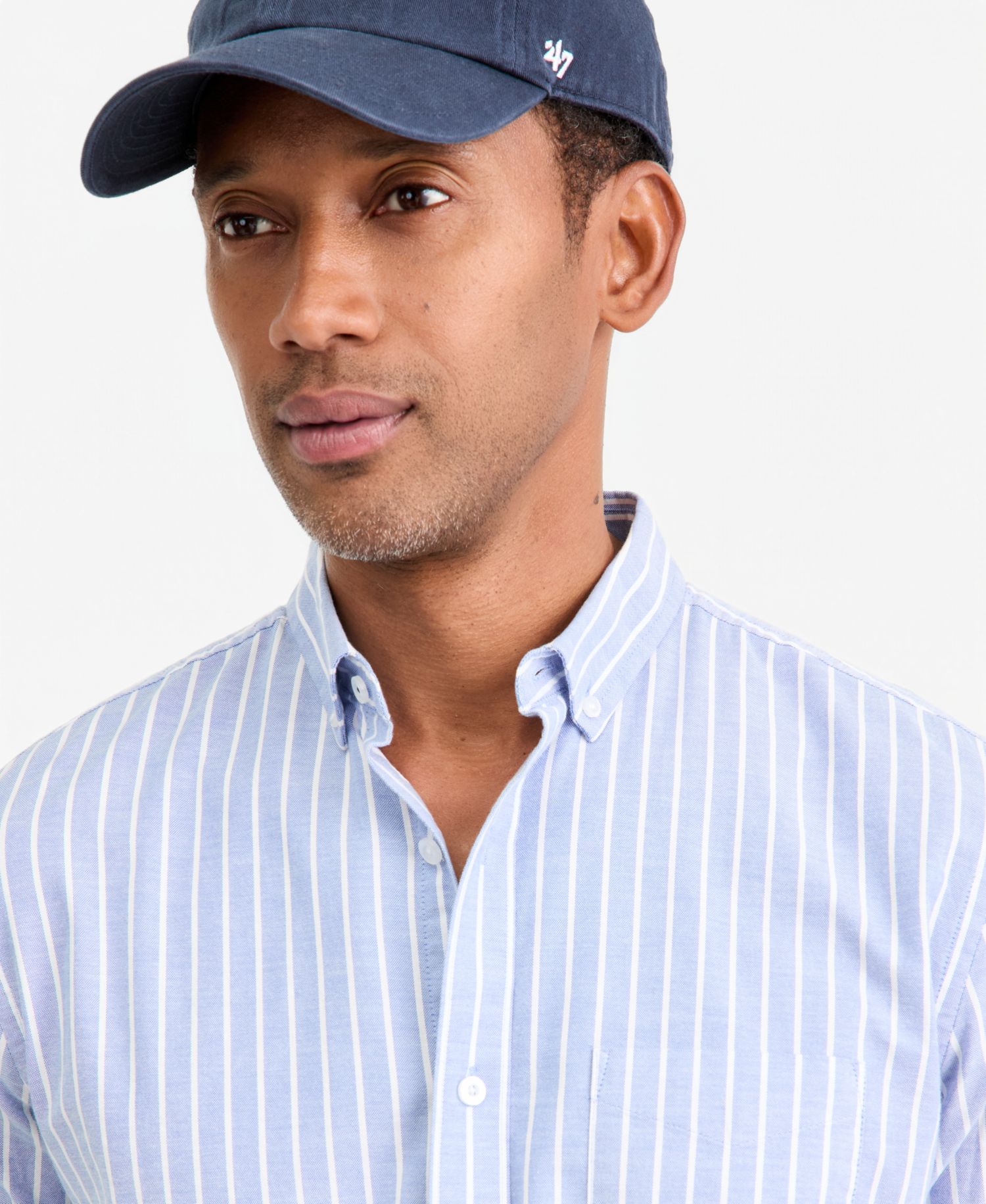 Men's Harry Striped Long-Sleeve Oxford Shirt