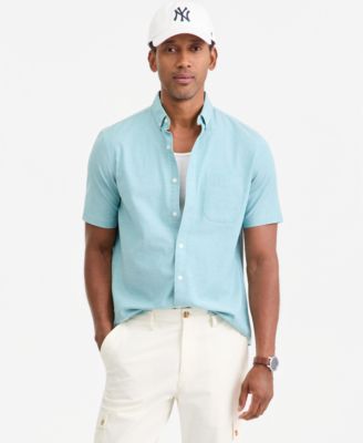 Men's Short Sleeve Button-Down Oxford Shirt