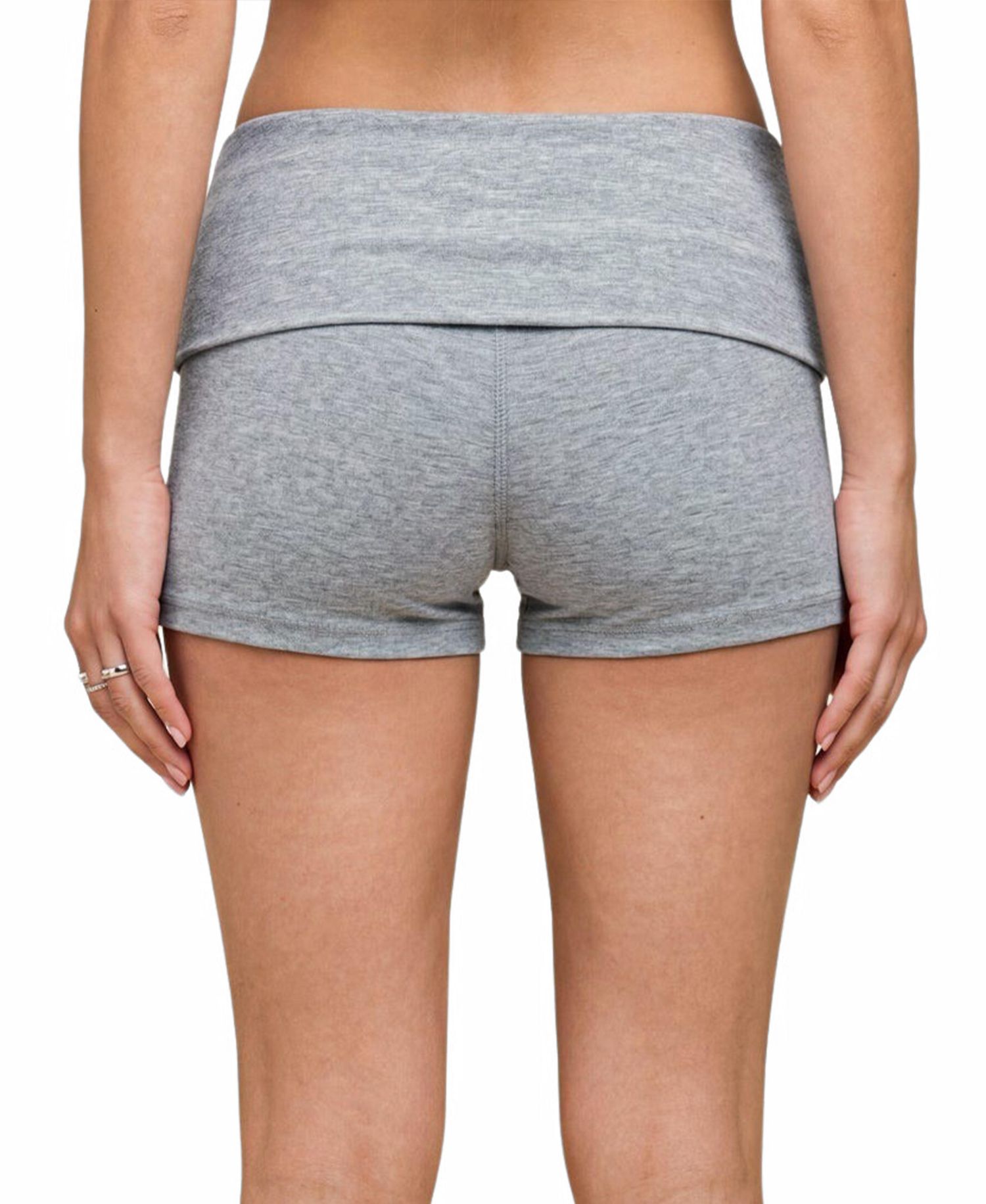 Women's Audrea Ribbed Foldover Biker Shorts