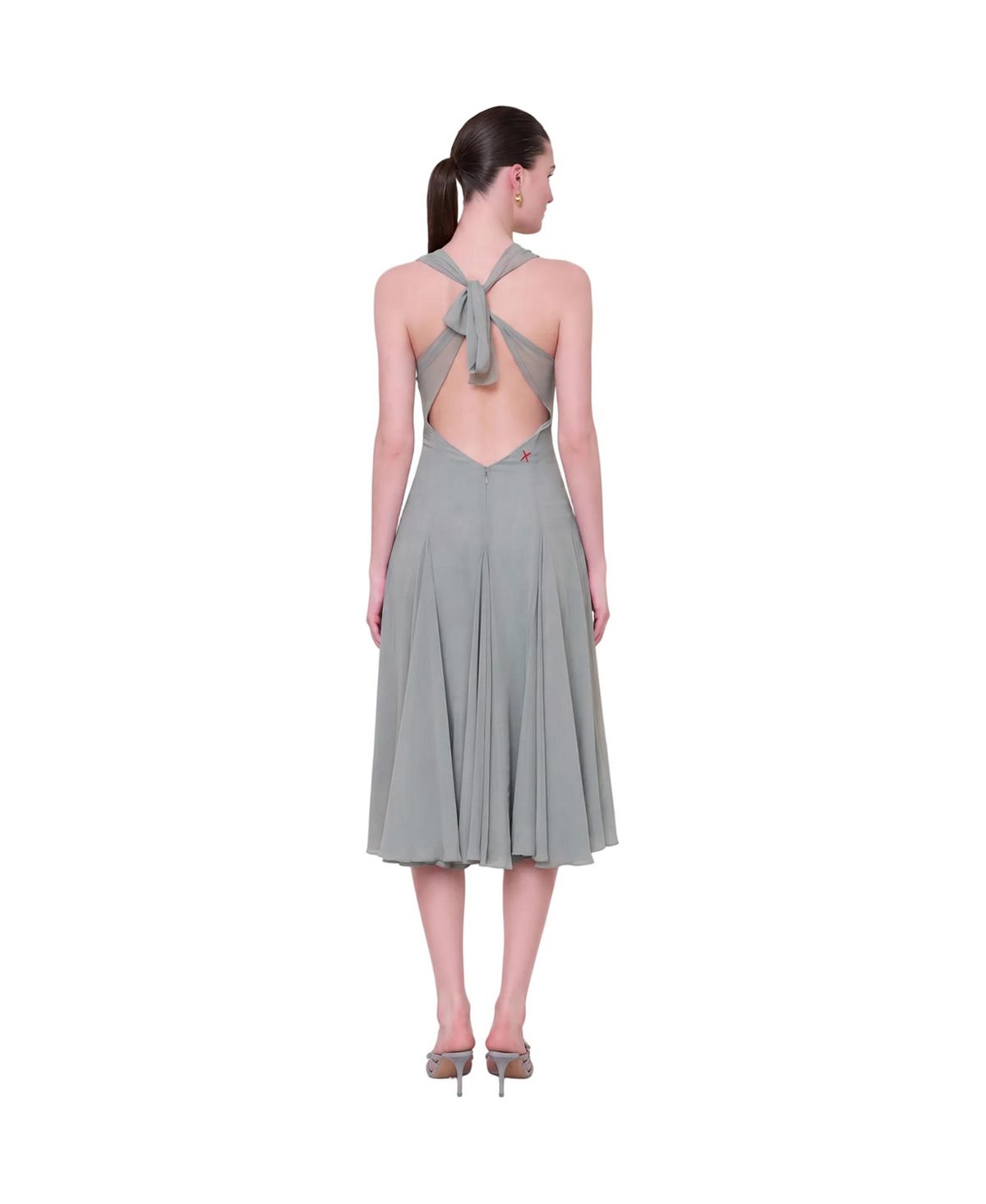 PCFG Women's The Party Edit Silk Midi Dress view 2 — MAYCSS fashion products