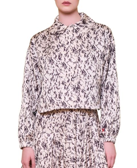 Женские куртки PCFG Women's The Party Edit Satin Cropped Bomber Jacket