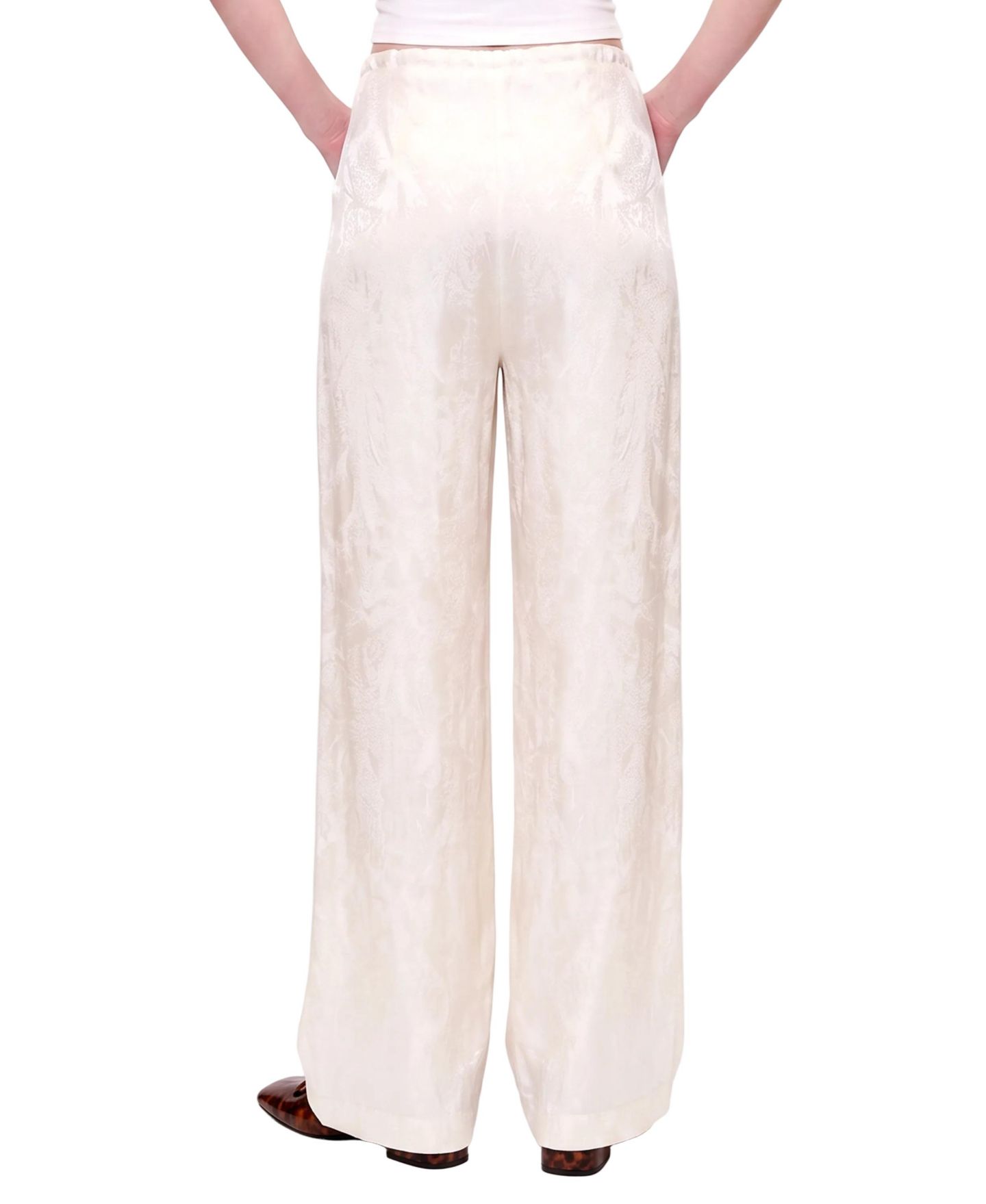 Женские брюки PCFG Daydreamers Relaxed Wide Leg, цвет: Бежевый — фото 3