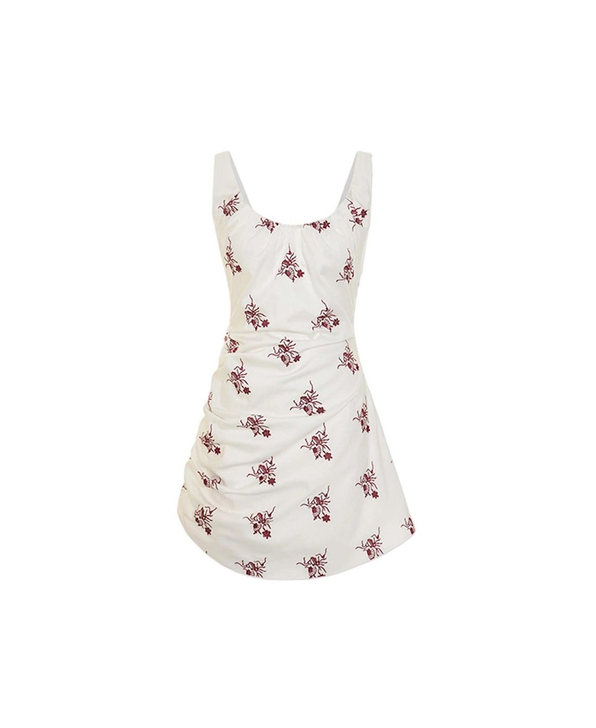 PCFG Women's The Broderie Anglaise Edit Asymmetric Embroidered Mini Dress view 4 — MAYCSS fashion products