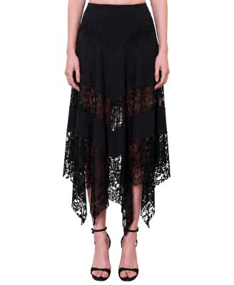 Women's Daydreamers Asymmetric Lace Detail Skirt