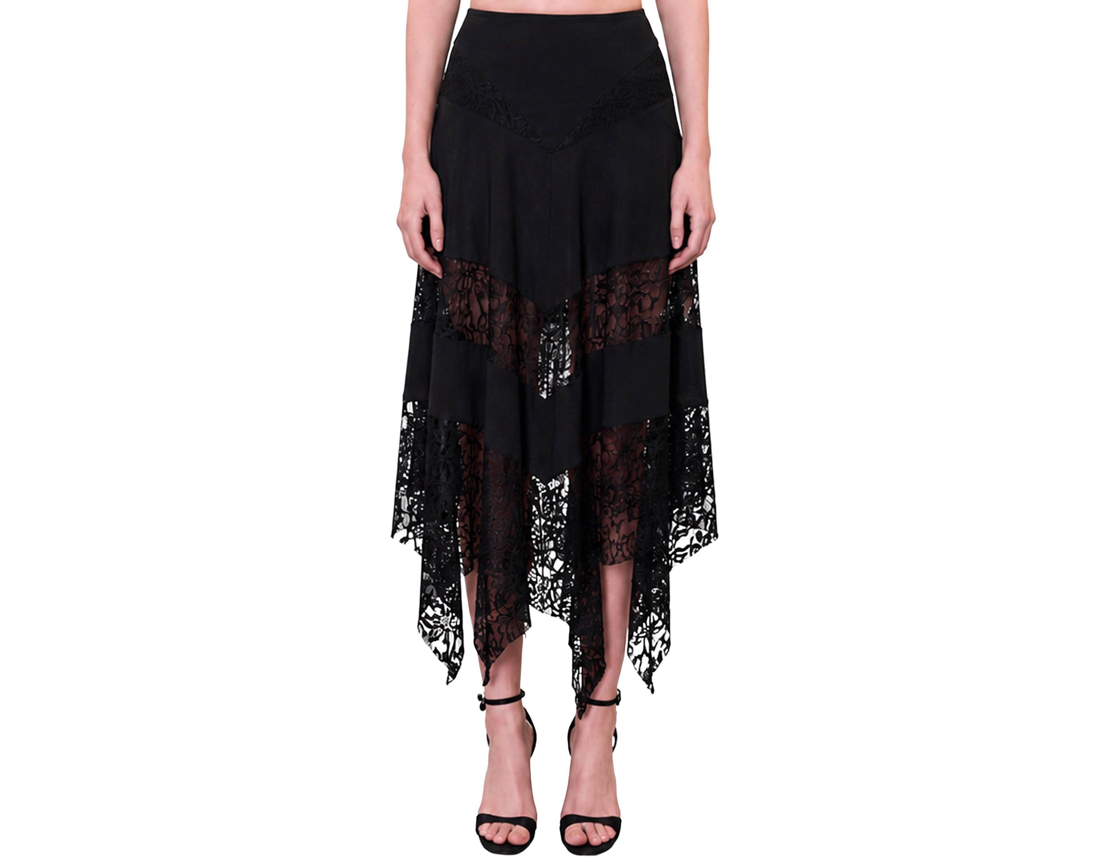 Pcfg Women's Daydreamers Asymmetric Lace Detail Skirt