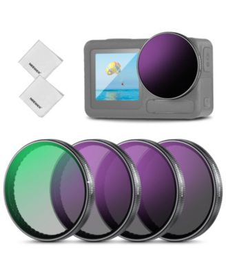 ND8 Camera Lens Accessory with ND8, ND16, ND32 for select DJI Osmo Action models