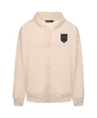 Men's Khaki USMNT Oversized Uphill Full-Zip Hoodie