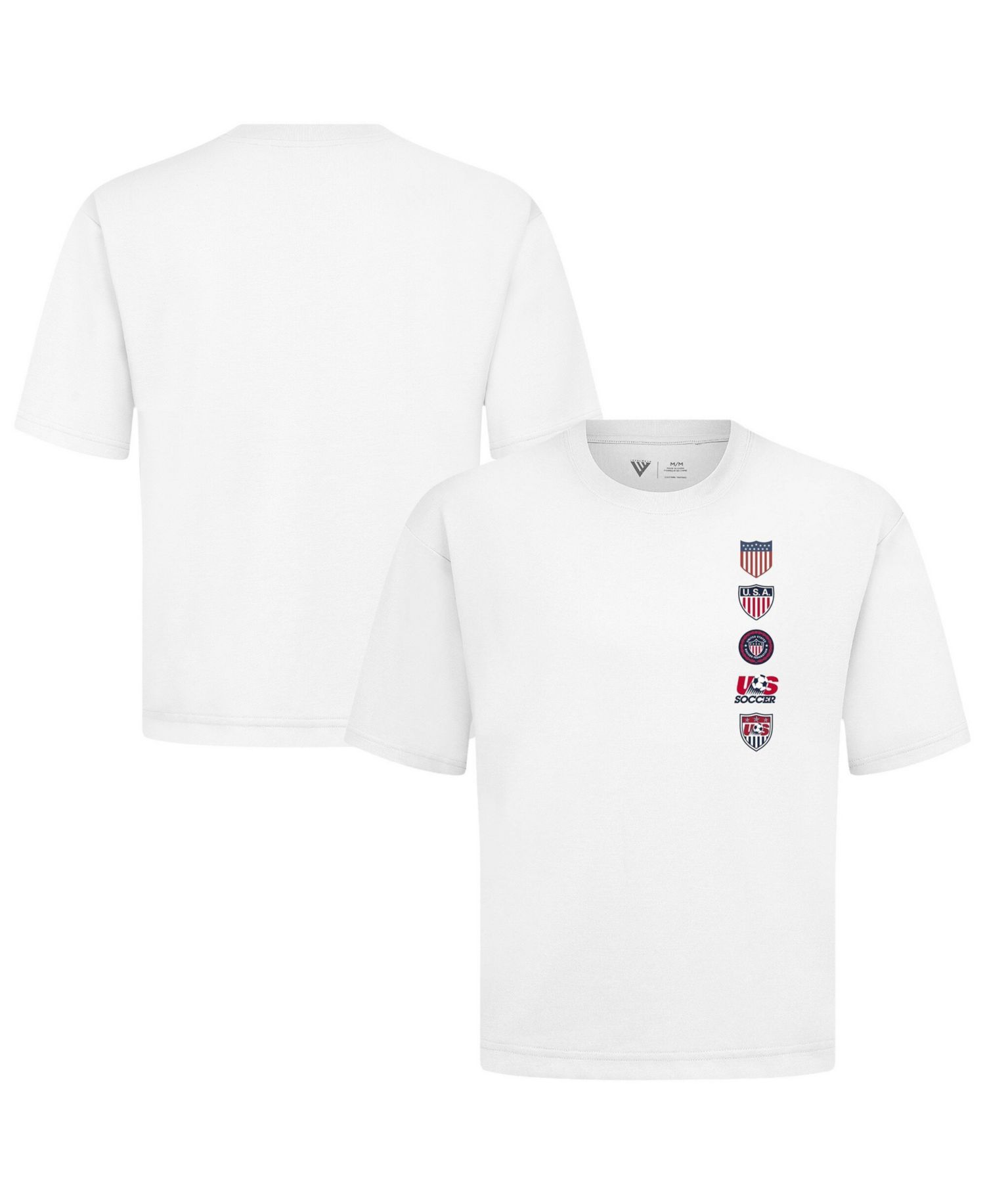 Men's White USMNT Luxe Signature Knit Timeline T-Shirt