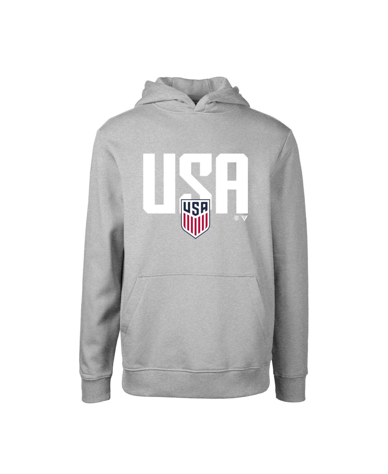 Big Boys and Girls Gray USMNT Podium Mascot Pullover Hoodie