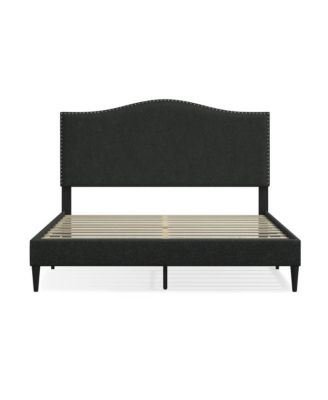 Leighford Queen Platform Bed Light Gray