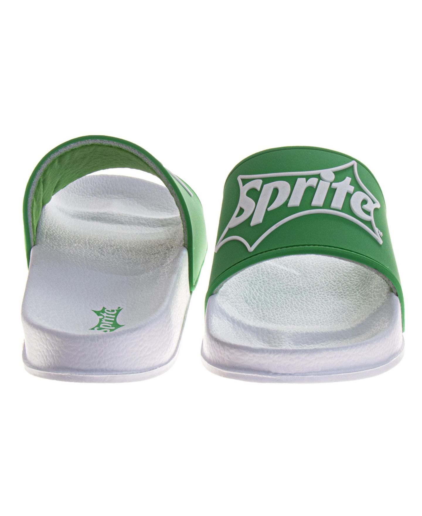 Мужские сандалии Coca-Cola Sprite Logo Casual Slides Comfortable Pool, цвет: Зелёный белый — фото 6