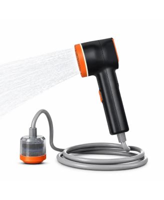 Mini Portable Camping Shower with Rechargeable Battery, LED Light and Water Filter