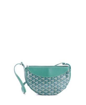 Hirondelle Shoulder Bag Coated Canvas and Leather
