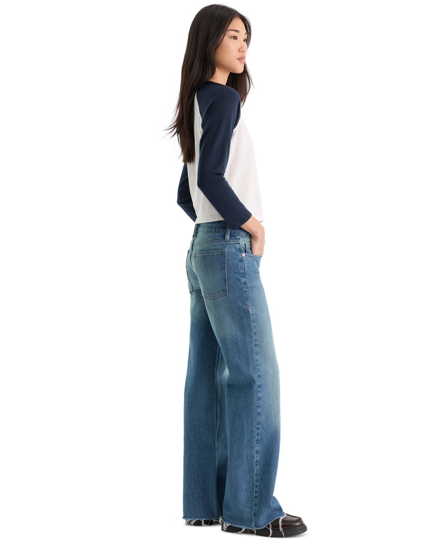 Women's Vintage Low-Loose Slouchy Jeans