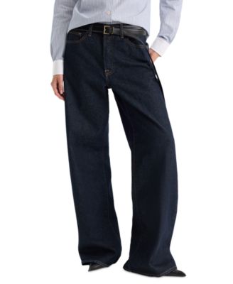 Women's Vintage Low Slung Straight Baggy Jeans