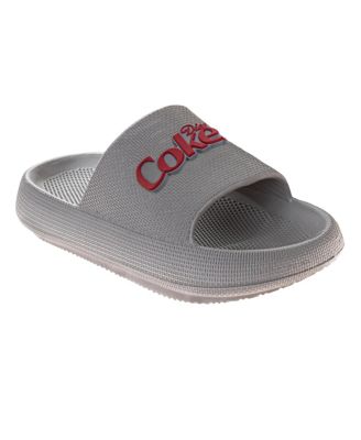 Men's Coke Logo Casual Slides – Quick-Dry Beach & Pool Sandals