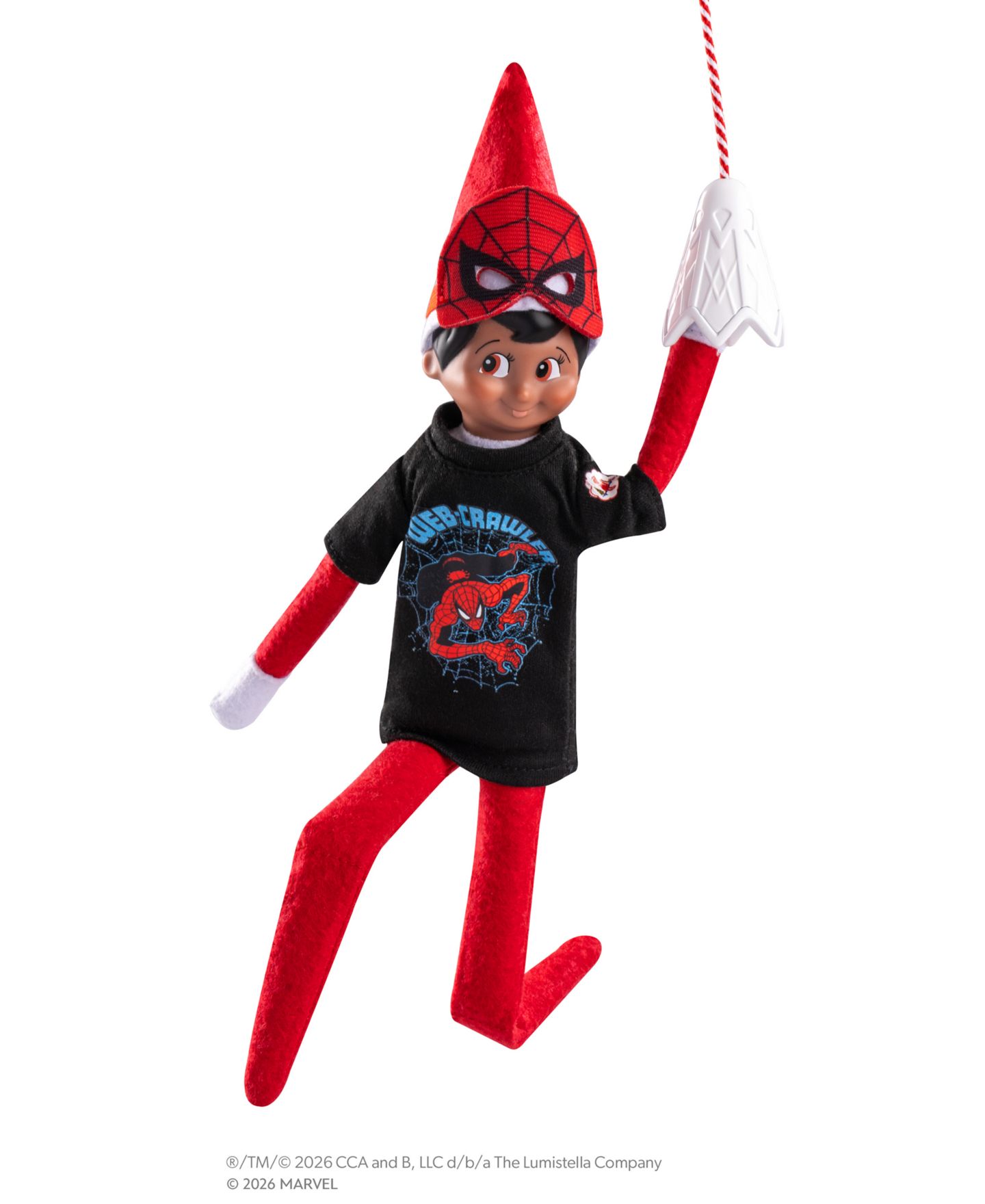 Детский комплект Elf on the Shelf Marvel Spider-Man Superhero 4-Piece Outfit & Prop Set, Ages 3+ — фото 4