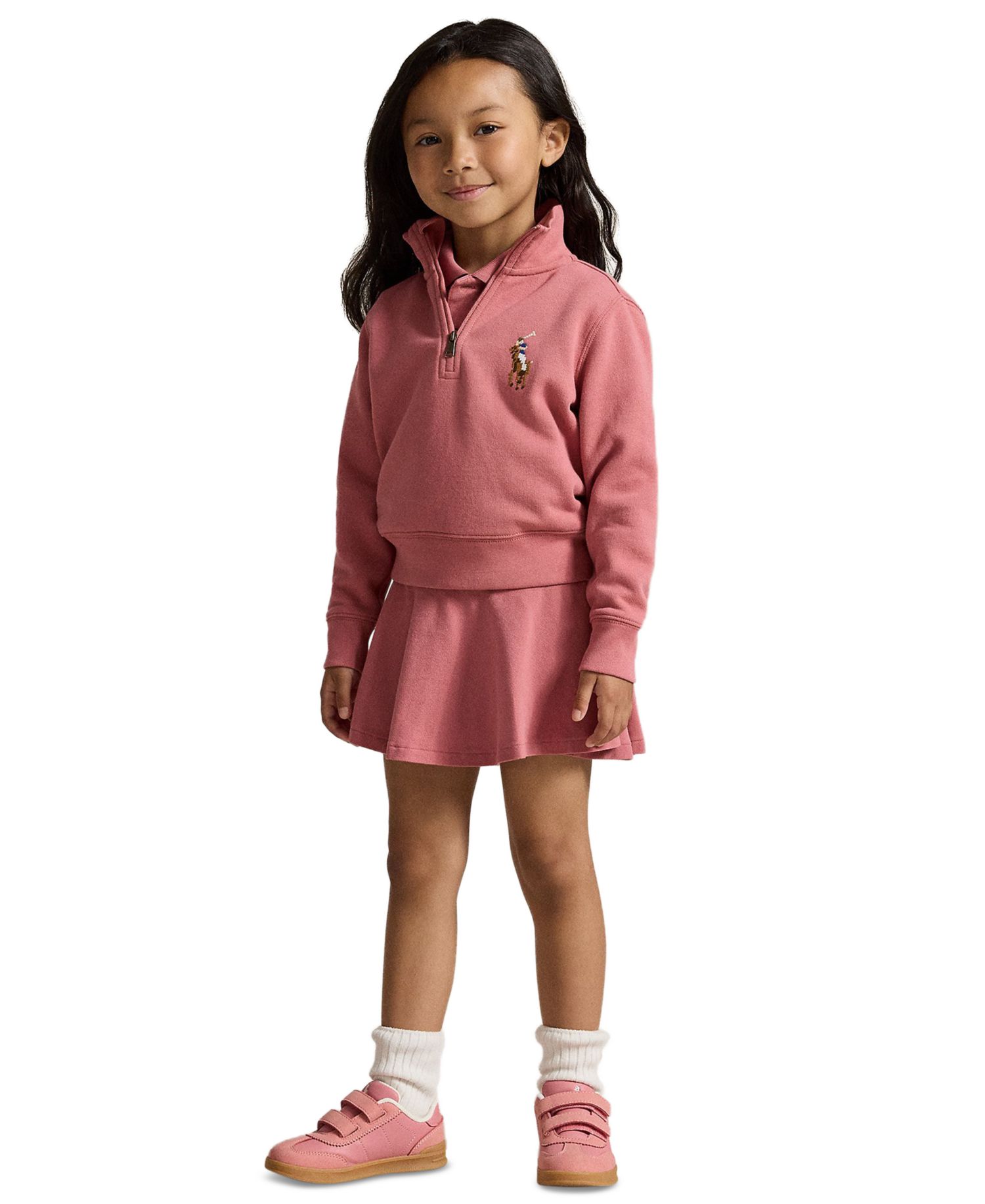 Girls' 2T-6X Quarter-Zip Long-Sleeve Sweatshirt