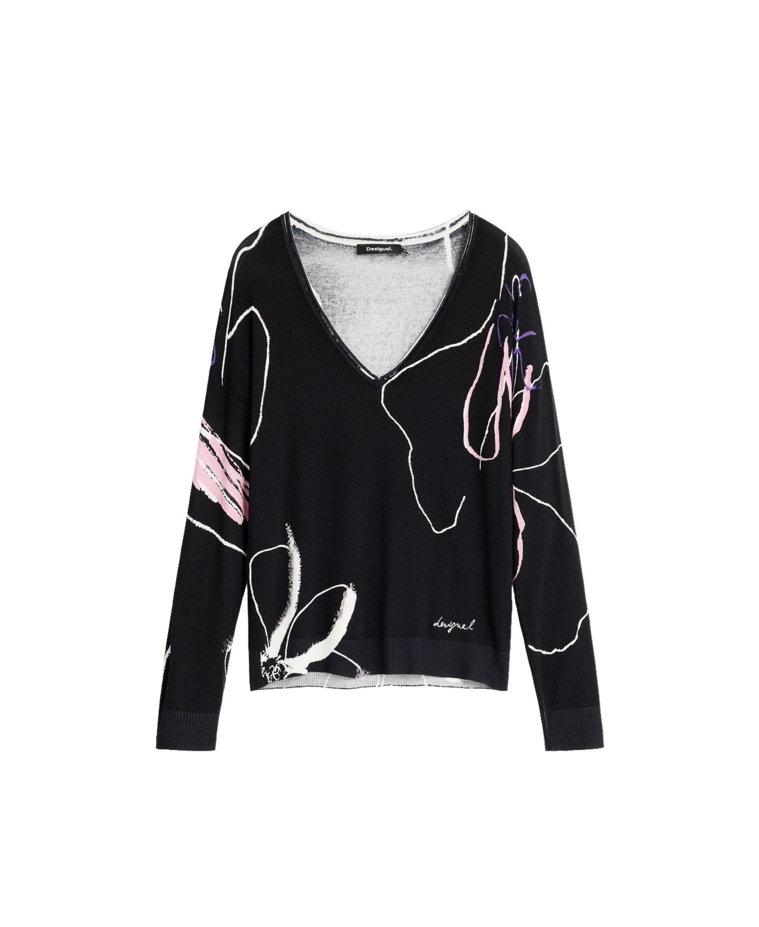 Women's Thin printed sweater